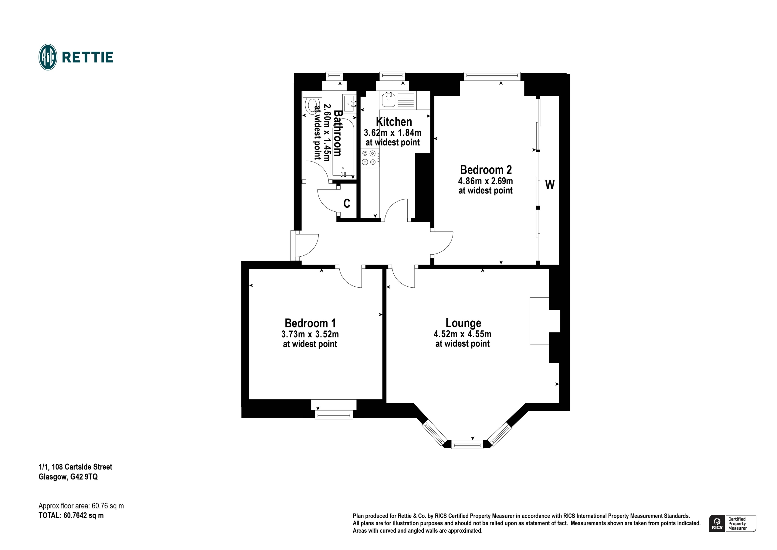 1/1, 108 Cartside Street, Battlefield, Glasgow, G42 9TQ
